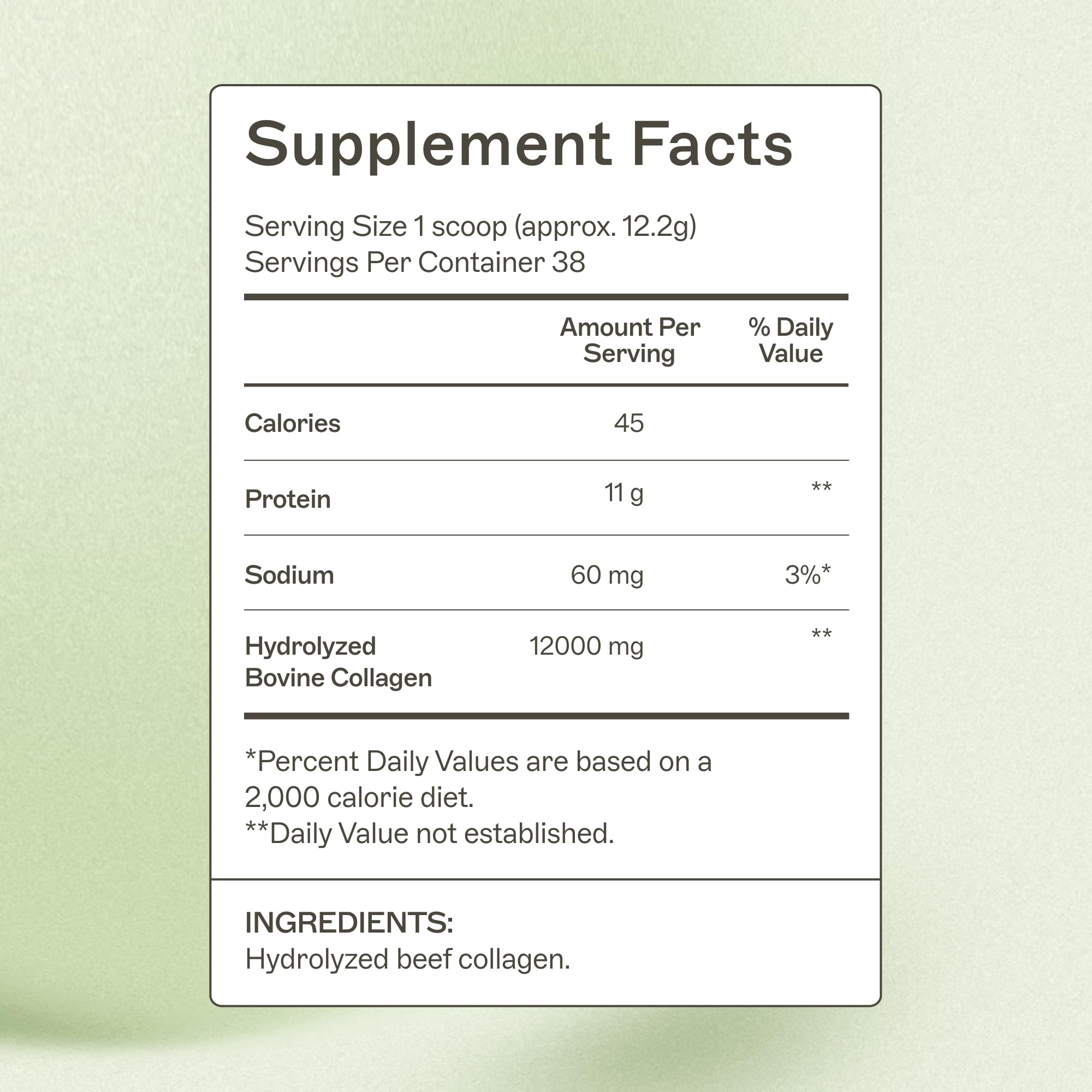 Amy Myers MD collagen protein powder scoop; easy daily measurement for consistent use.