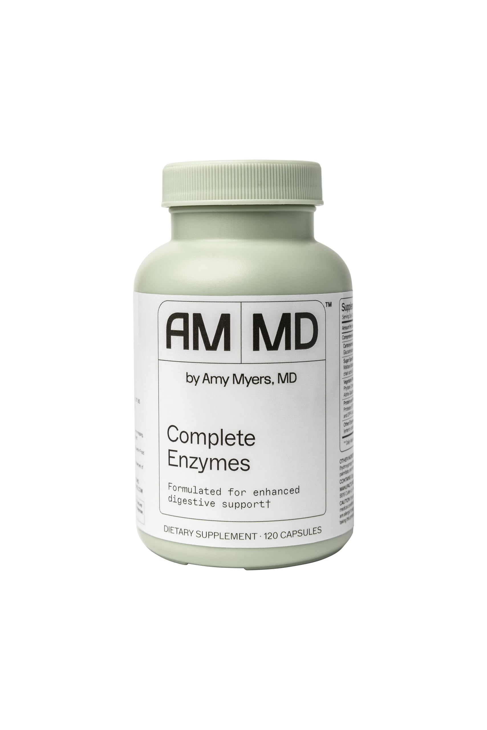 Amy Myers MD Complete Enzymes bottle label