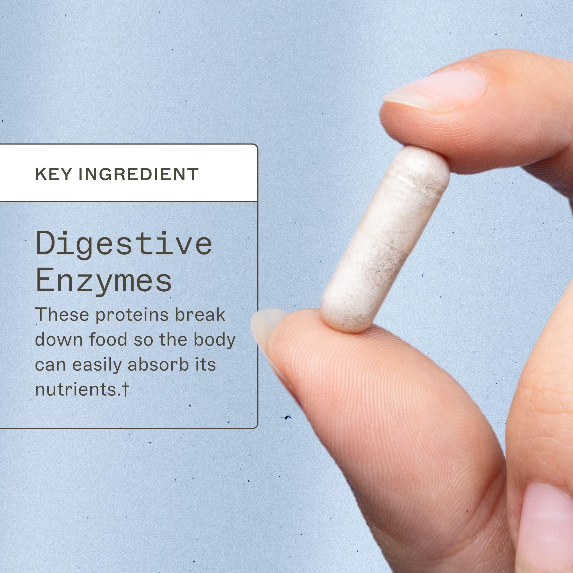 Close-up of Amy Myers MD Complete Enzymes bottle
