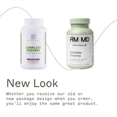 Gluten-free and non-dairy enzyme supplement packaging