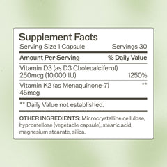 Close-up of D3/K2 capsules for mood and wellness.