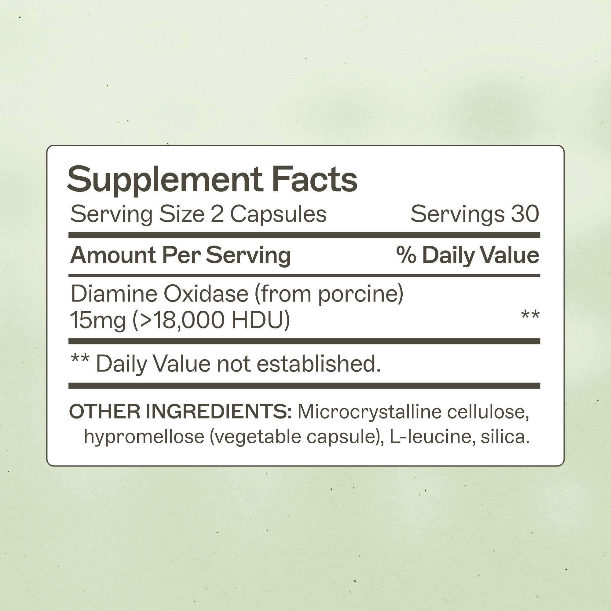 Amy Myers MD Histazyme DAO capsules close-up suggesting targeted digestive support.
