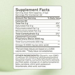 Close-up of label highlighting 5.6x bioavailability