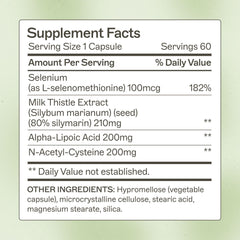 Close-up of liver support capsules
