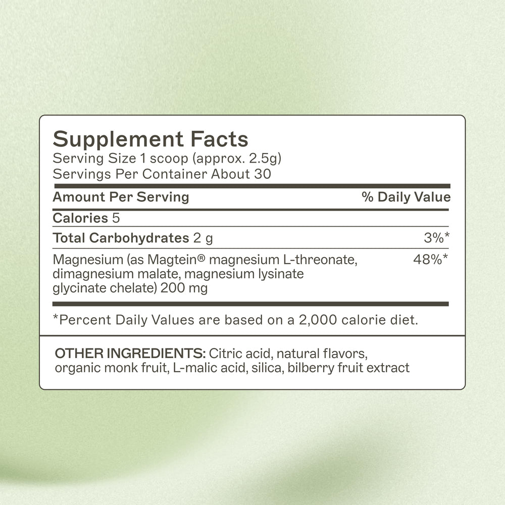 Close-up of NeuroCalm Mag bottle