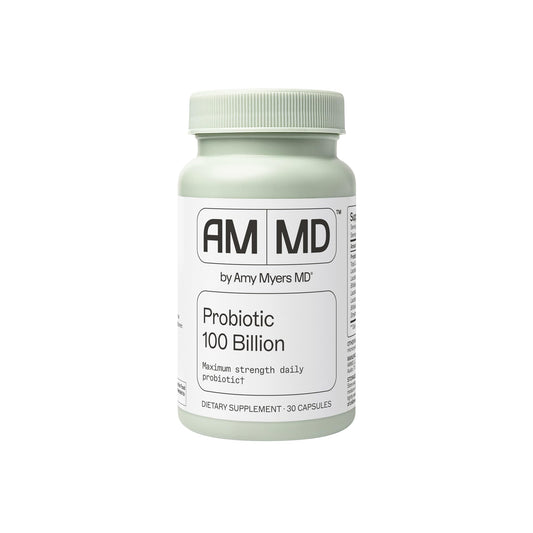 Amy Myers MD Probiotic Capsules 100 Billion bottle and label