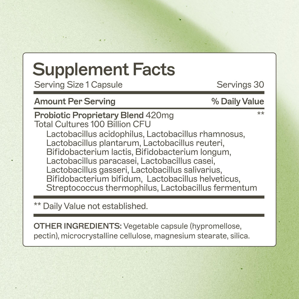 Gluten-free non-dairy physician formulated probiotic