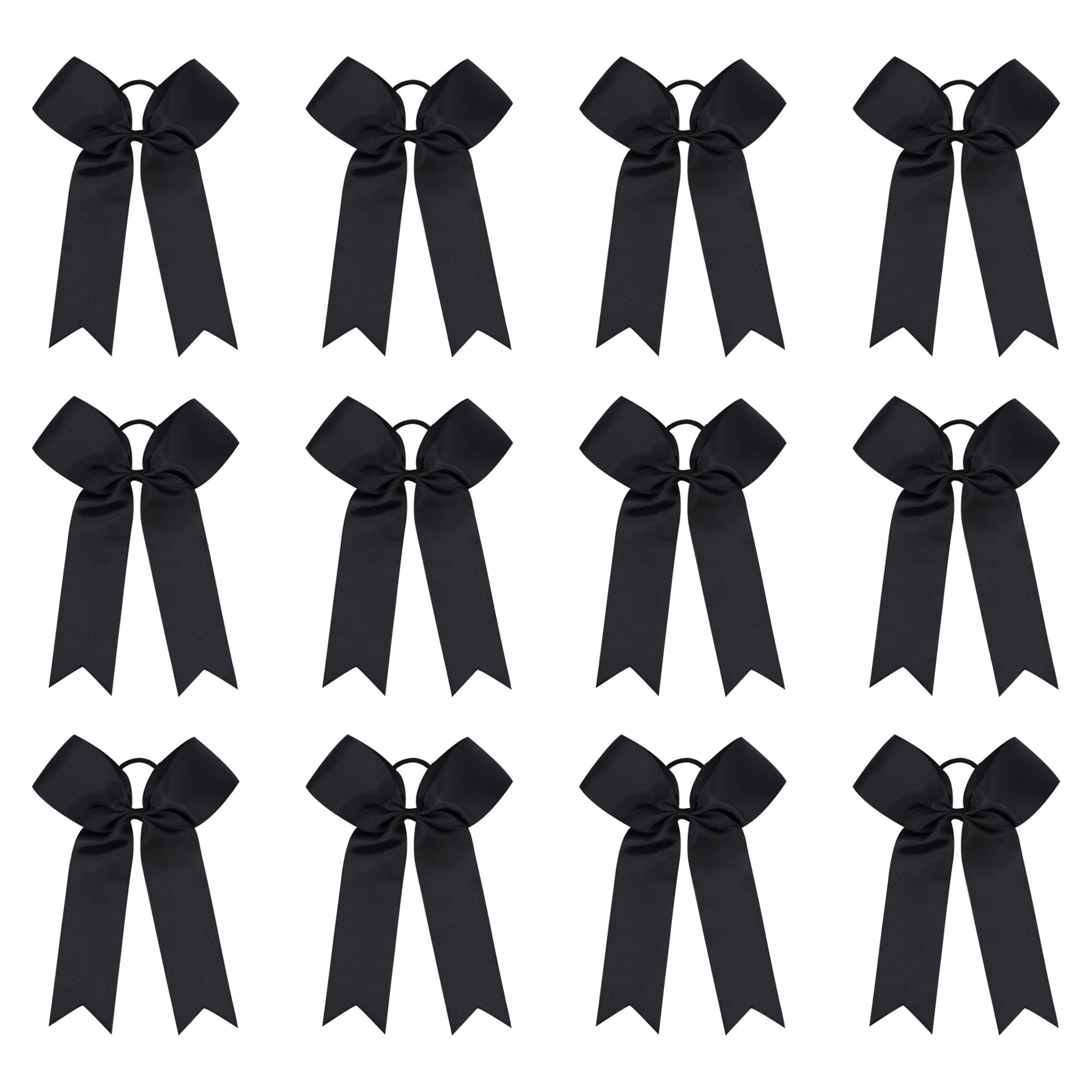 Amybasic Cheer Bows 12-pack large worn for game-day impact