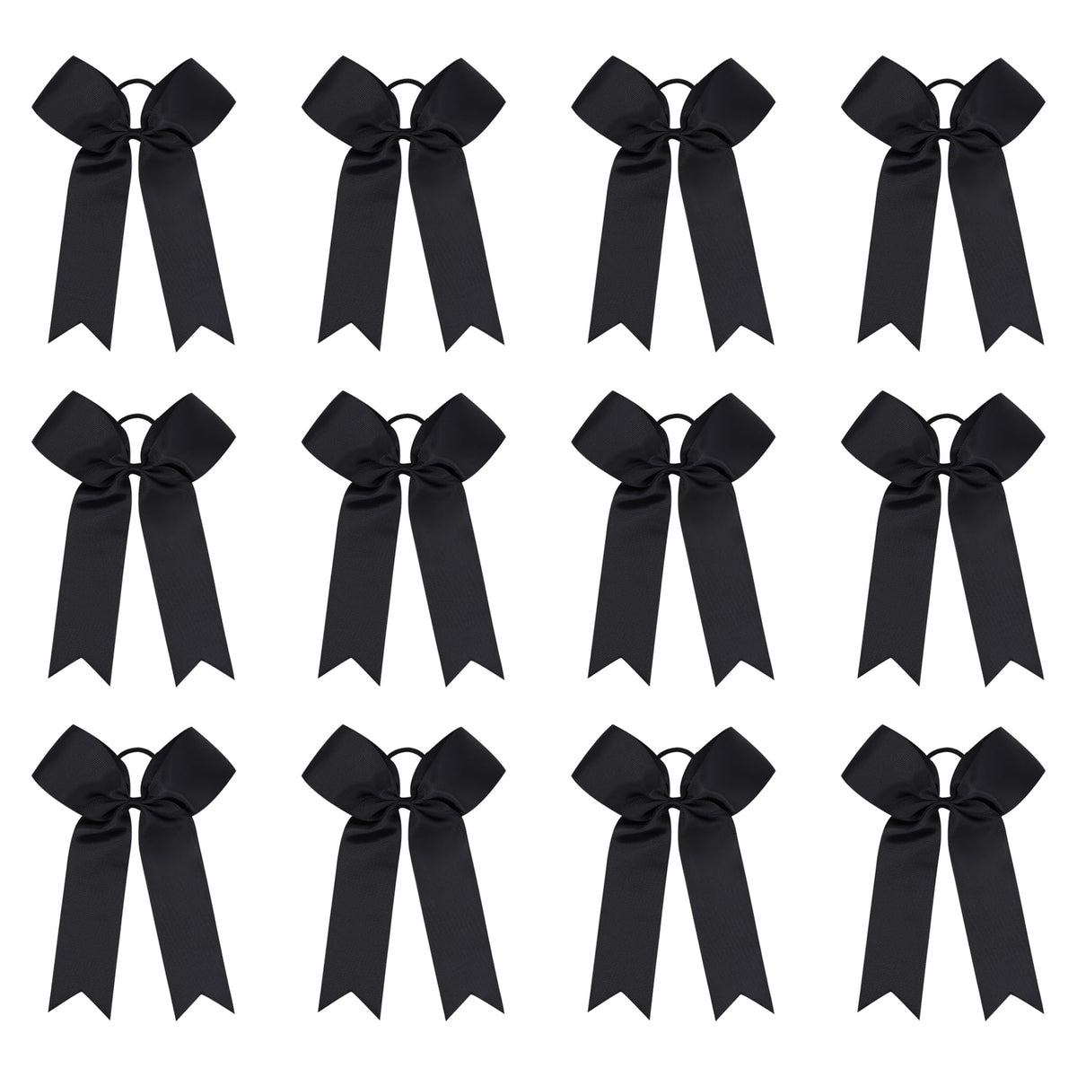 Amybasic Cheer Bows 12-pack large worn for game-day impact