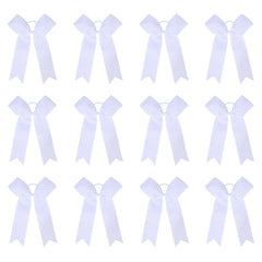 Amybasic cheer bows 12-pack in white for a bold game-day look.