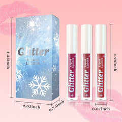 AMY'S DIARY swatch reveals buildable color and shimmer across lips.