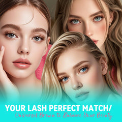 AMZGIRL LASH brown clusters enhance eyes with natural look for everyday wear.
