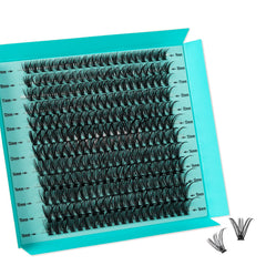 AMZGIRL LASH lash clusters 240pcs tray for easy at-home enhancement