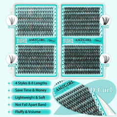 AMZGIRL LASH four-style clusters for versatile length options