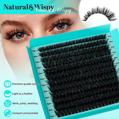 AMZGIRL LASH clusters in mixed 9-16mm lengths for versatile looks.