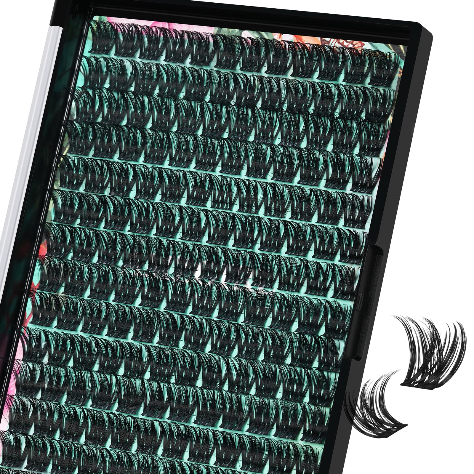 AMZGIRL LASH Wet Look 168pcs Geranium clusters offer dramatic volume with lightweight comfort.