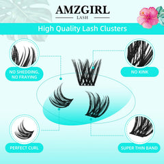 AMZGIRL LASH Wide Span design lets you cover the lash line quickly with fewer clusters.