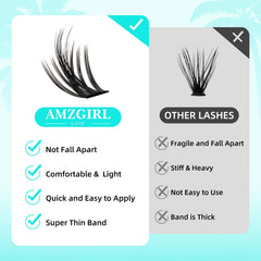 AMZGIRL LASH easy at-home application in minutes for salon-like lashes