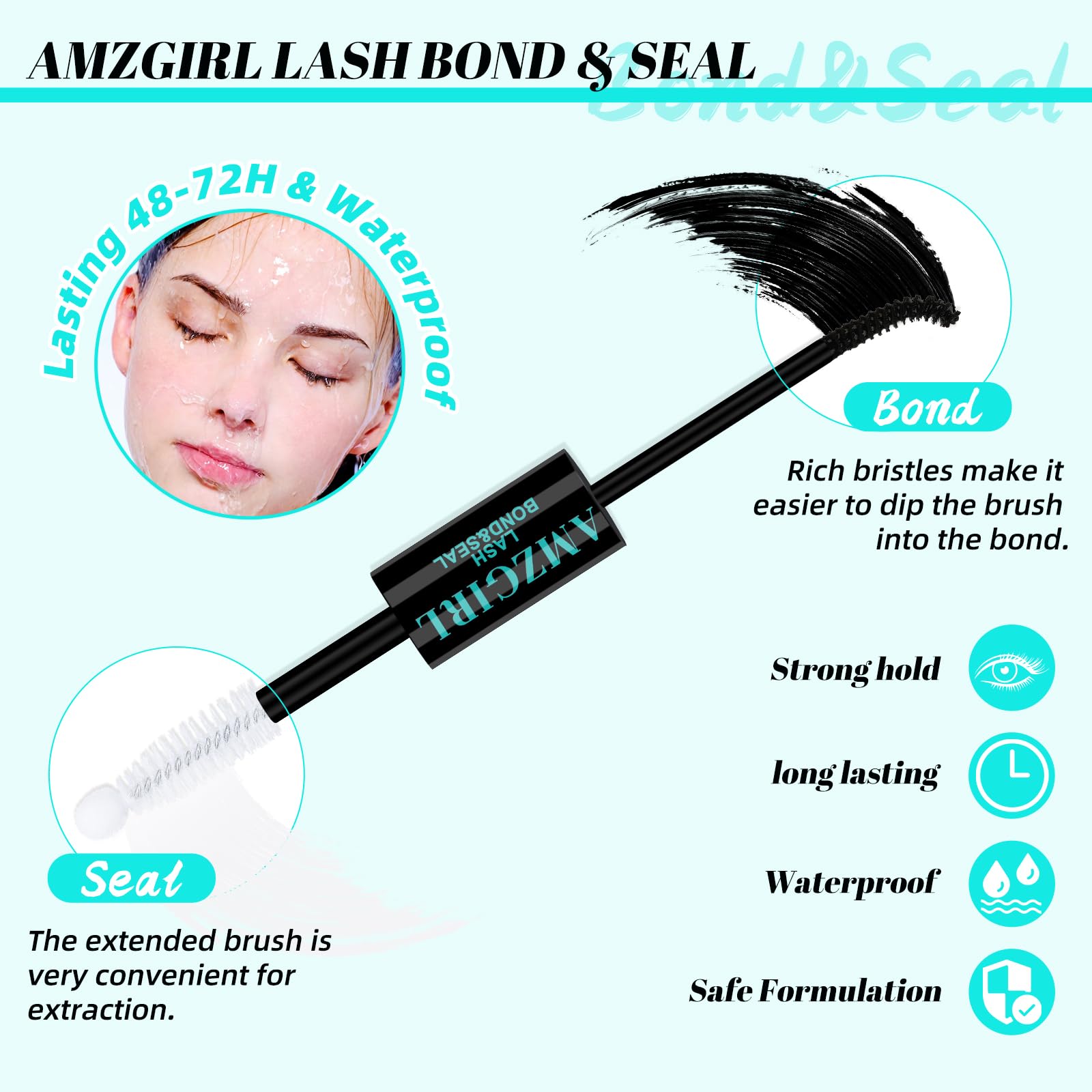 AMZGIRL Lash Tweezer Applier for precise cluster placement