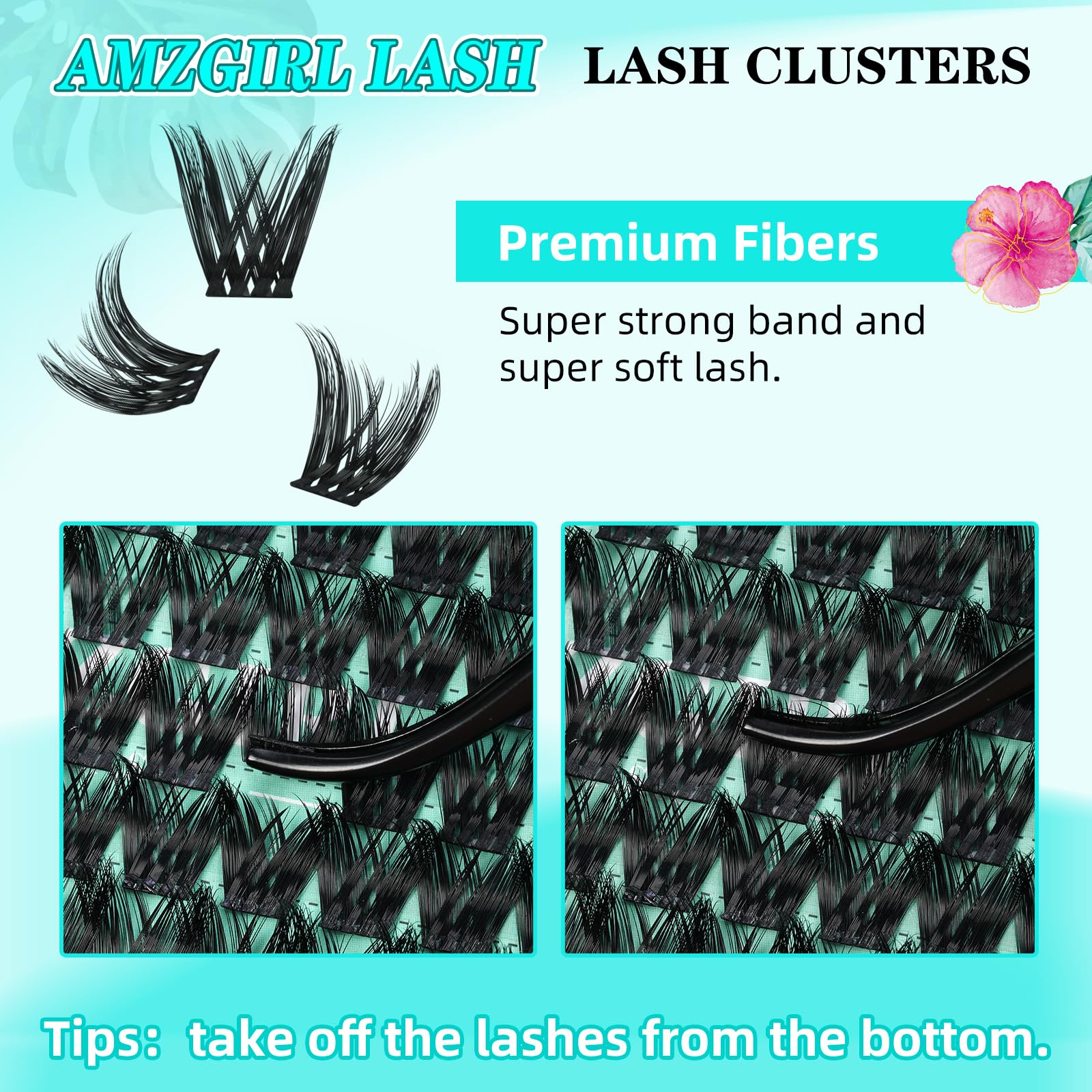 AMZGIRL LASH ultra-thin band sits softly along the lash line for a seamless blend.