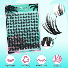 AMZGIRL LASH waterproof and dustproof clusters stay put during outdoor adventures