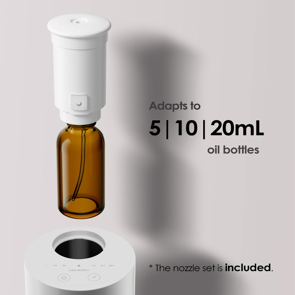 Oil bottle compatibility with standard 5/10/15/20 mL bottles