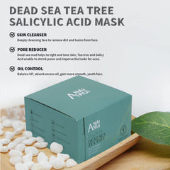 ANAI RUI Dead Sea Mud Mask activated charcoal texture for deep cleansing.