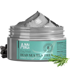 ANAI RUI Dead Sea Mud Mask bottle with tea tree oil for clear pores.