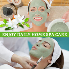 Before-and-after visuals show pore clarity with ANAI RUI Green Tea Mask