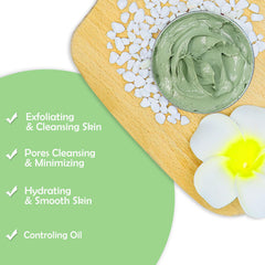 Ingredient chart hints at kaolin and natural oils in ANAI RUI Green Tea Mask