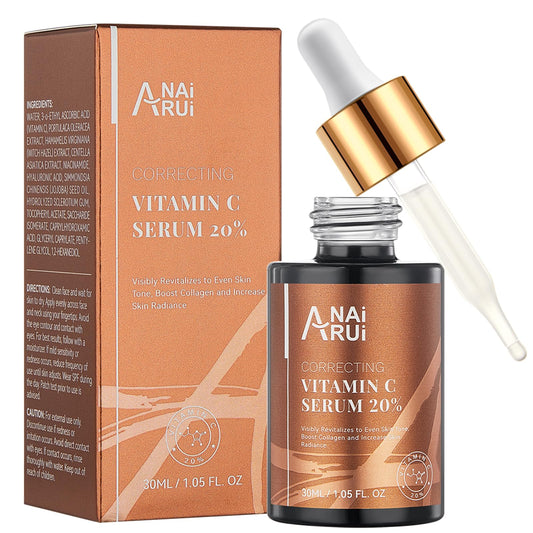 ANAI RUI Vitamin C Serum bottle close-up for brightening and even skin tone