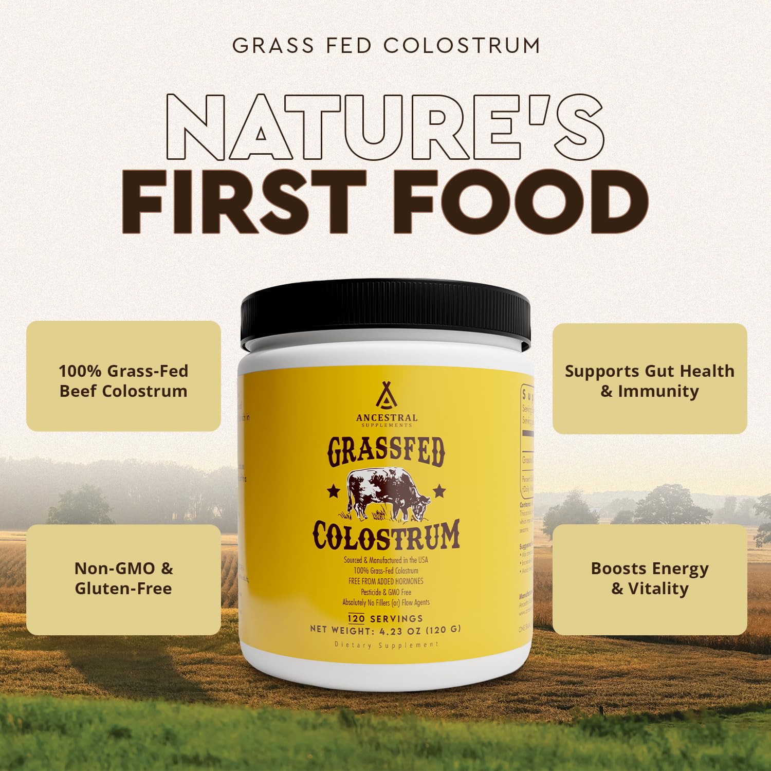 Freeze-dried bovine colostrum powder texture