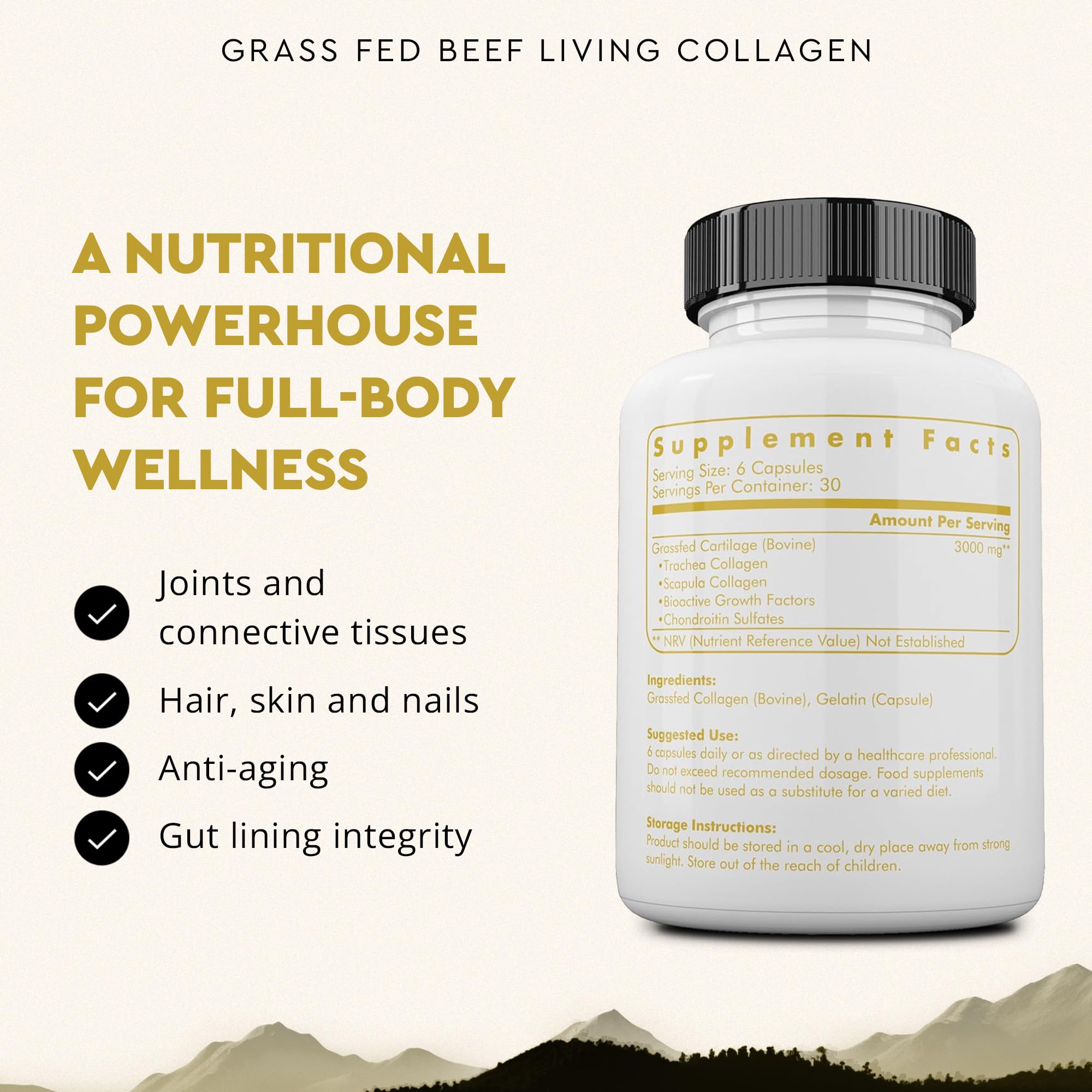 Type II collagen supports skin hair nails and joints
