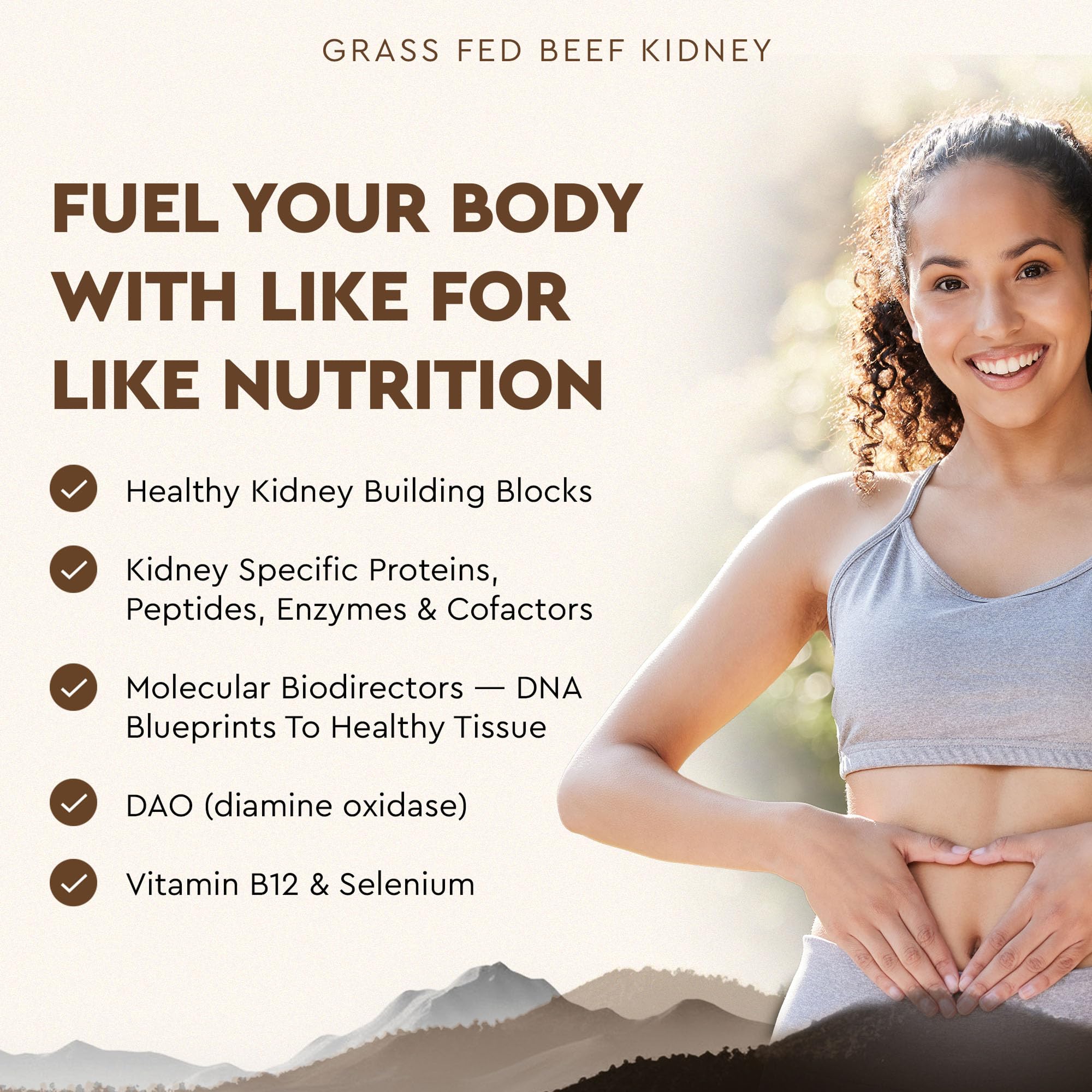 Ancestral Supplements B12 and selenium kidney support capsules emphasize essential nutrients for daily use.
