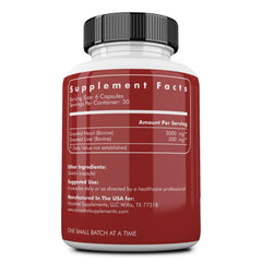 Beef heart capsules close-up from Ancestral Supplements emphasizing protein and B12