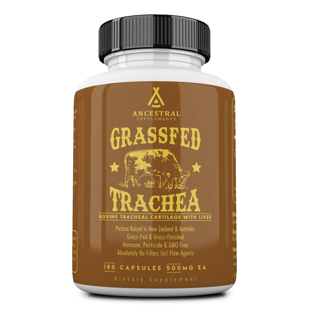 Ancestral Supplements beef tracheal cartilage liver capsules may support immune health.