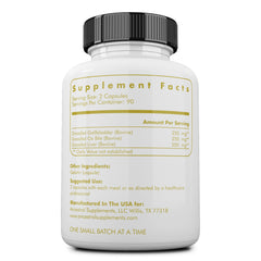 Beef liver and ox bile supplement ingredients concept