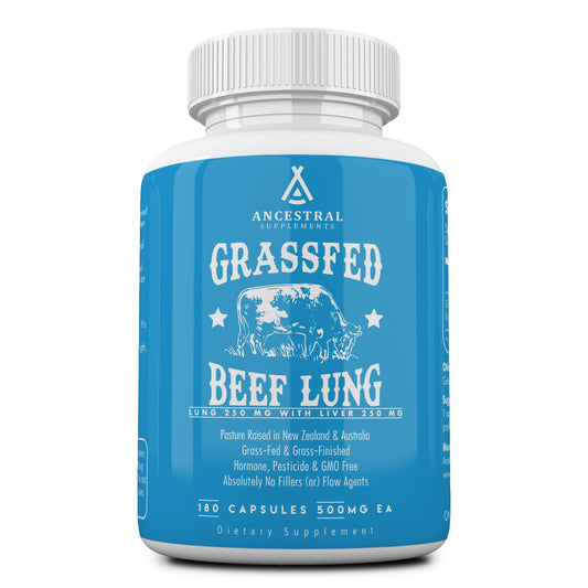 Hero image: Ancestral Supplements Grass-Fed Beef Lung & Liver 180 capsules