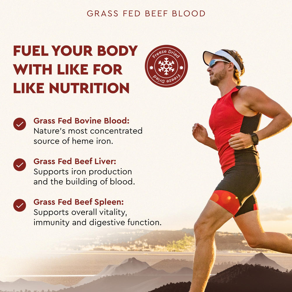 Ancestral Supplements grass-fed beef source image illustrating clean sourcing and nutrition.