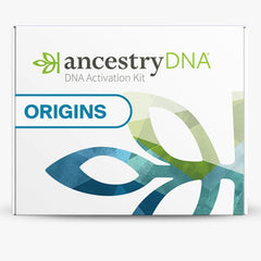 AncestryDNA test kit front packaging