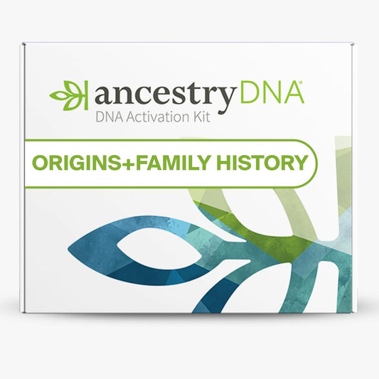 Front view of the AncestryDNA kit