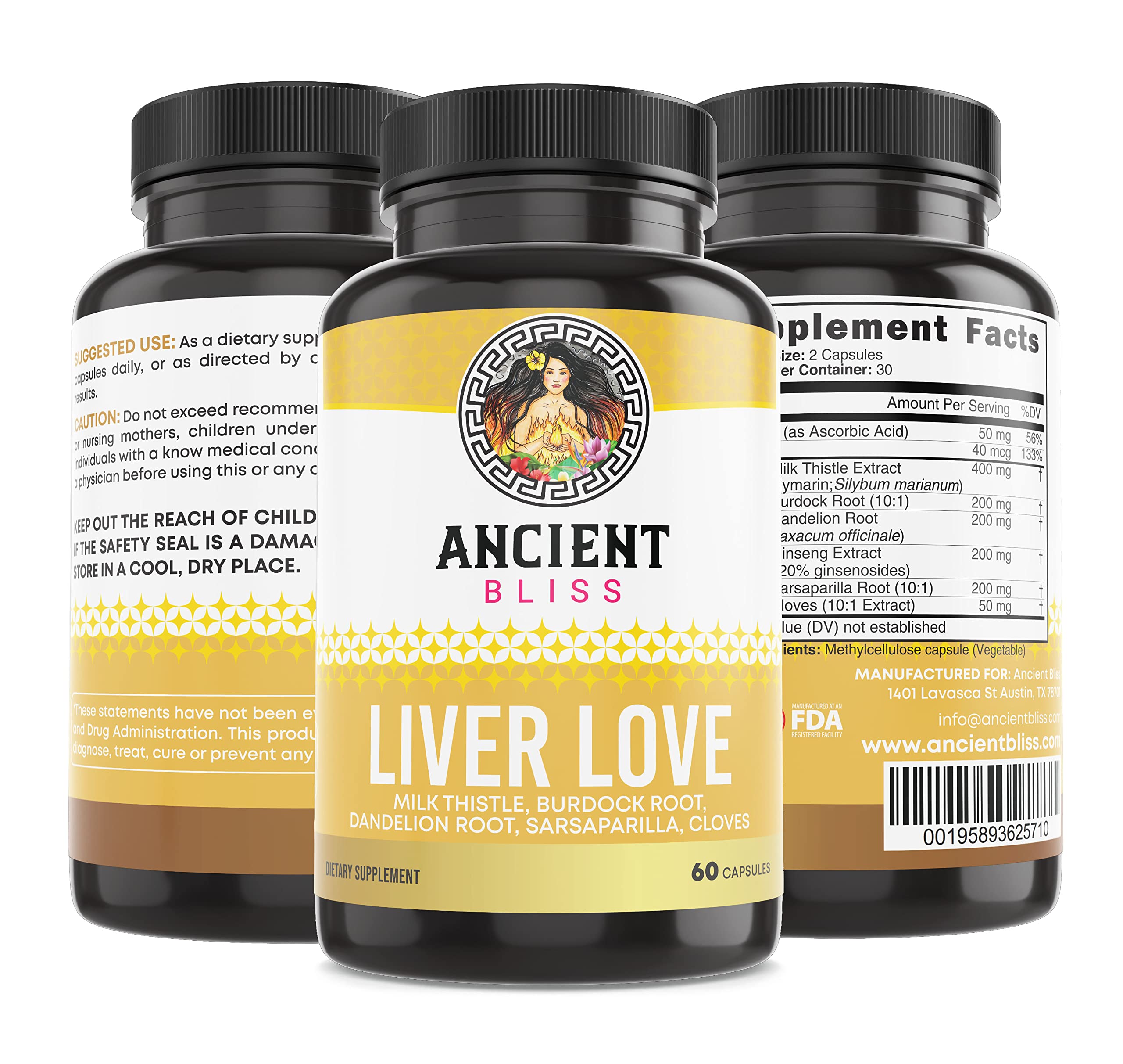Product packaging front view
