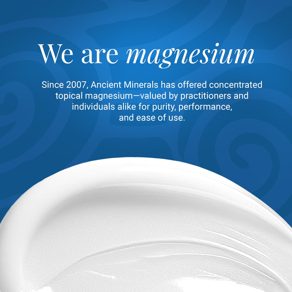 Ancient Minerals Magnesium Lotion Ultra post-workout massage applicator for targeted relief.