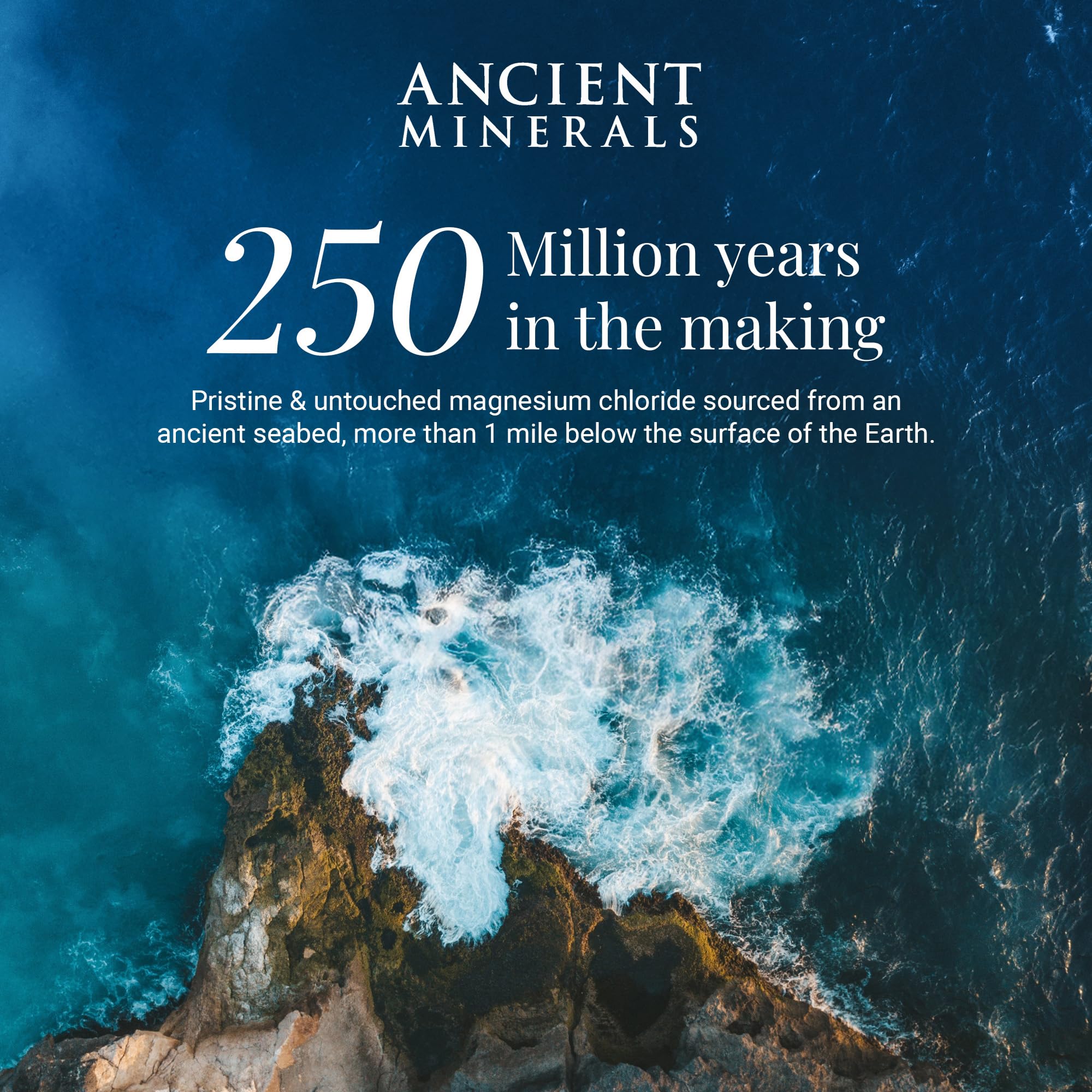 Ancient Minerals Magnesium Lotion Ultra preservative-free formula on skin.