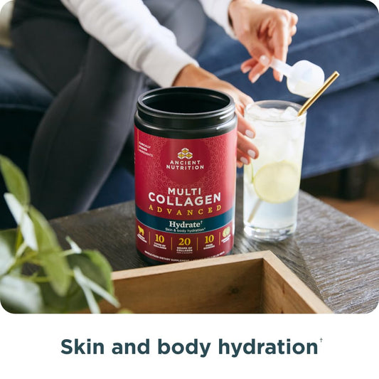 Hydrate powder scoop with Lemon Lime flavor and ingredients