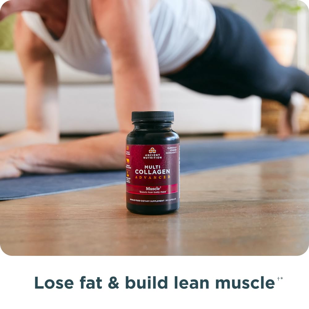 Ancient Nutrition capsules closeup shows premium texture and quality ingredients.