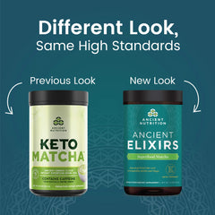 Ancient Elixirs Matcha scoop showing a single serving.