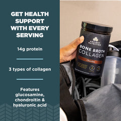 Nutrition facts and details for hydrolyzed collagen chocolate powder