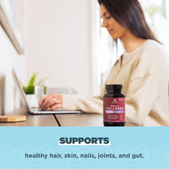 Bottle showing joint support benefits of Brain Boost