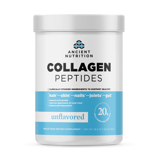 Ancient Nutrition Collagen Peptides Powder bottle, unflavored